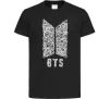 Детская футболка BTS візерунок Черный фото
