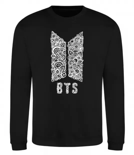 Свитшот BTS візерунок Черный фото