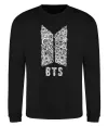 Свитшот BTS візерунок Черный фото
