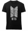 Мужская премиум футболка BTS візерунок Черный фото