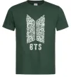 Мужская футболка BTS візерунок Темно-зеленый фото