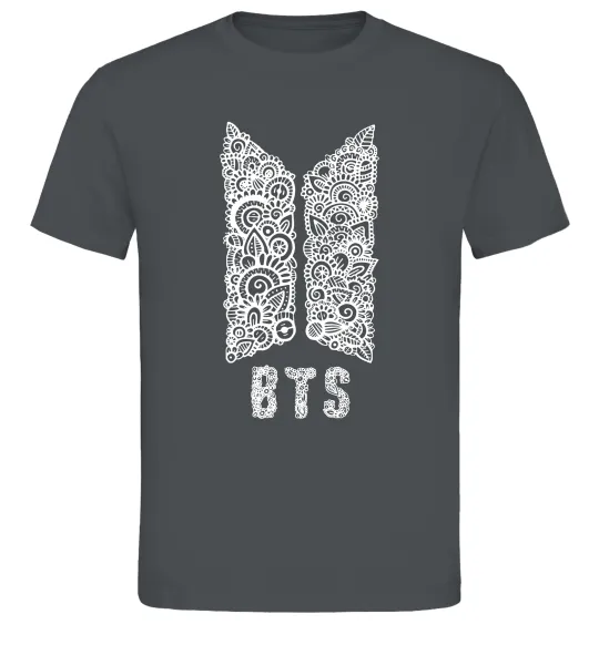 Мужская футболка BTS візерунок Графит фото