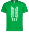 Мужская футболка BTS візерунок Зеленый фото