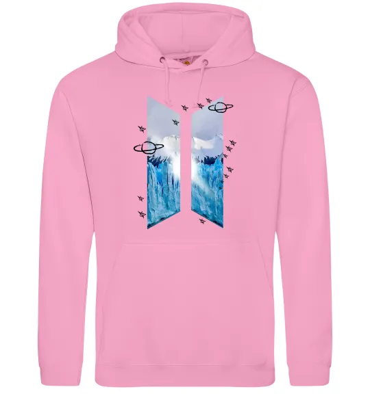 Чоловіча толстовка (худі) BTS малюнок Рожевий фото