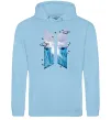 Чоловіча толстовка (худі) BTS малюнок Блакитний фото