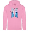 Жіноча толстовка (худі) BTS малюнок Рожевий фото