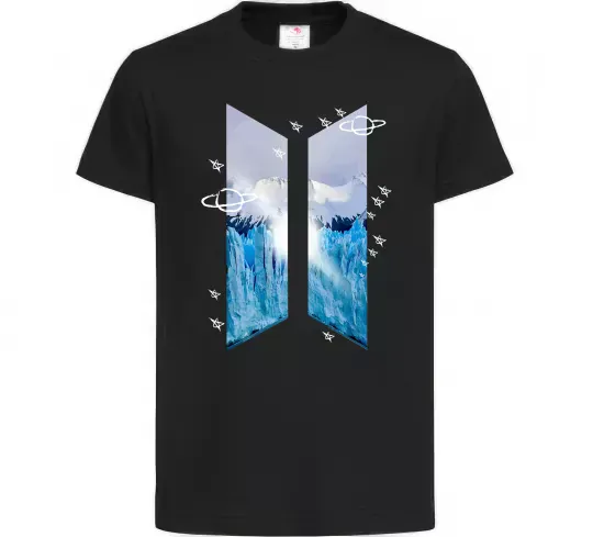 Детская футболка BTS малюнок Черный фото