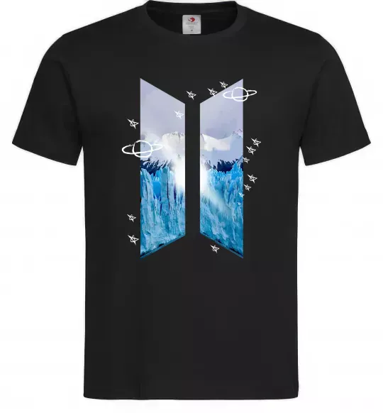 Мужская футболка BTS малюнок Черный фото