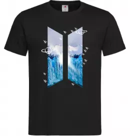 Мужская футболка BTS малюнок Черный фото