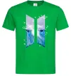 Мужская футболка BTS малюнок Зеленый фото