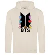 Мужская толстовка (худи) BTS logo з намальованими тваринками Таш Мужская толстовка (худи) BTS logo з намальованими тваринками Таш фото