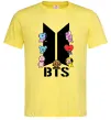 Мужская футболка BTS logo з намальованими тваринками Лимонный фото