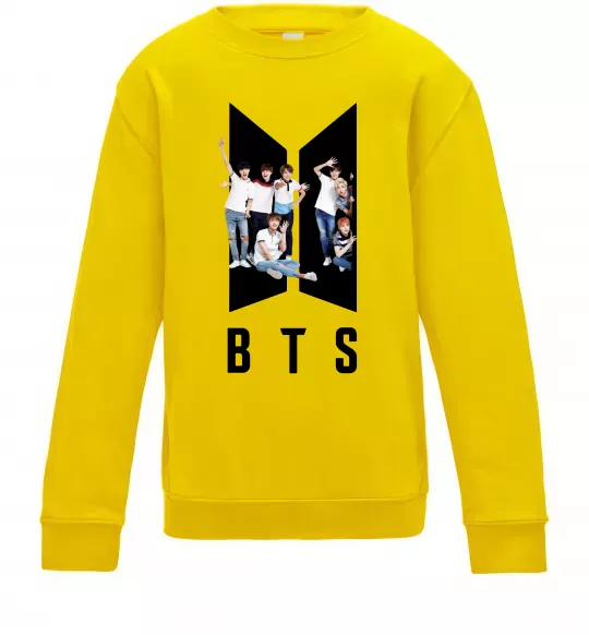 Детский Свитшот Фото BTS Солнечно желтый фото