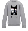 Детский Свитшот Фото BTS Серый меланж фото