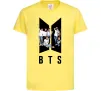Дитяча футболка Фото BTS Лимонний фото