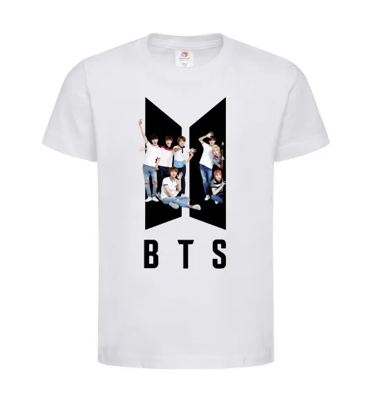 Дитяча футболка Фото BTS Білий фото
