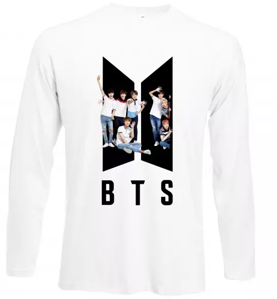 Лонгслів Фото BTS Білий фото