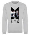 Свитшот Фото BTS Серый меланж фото