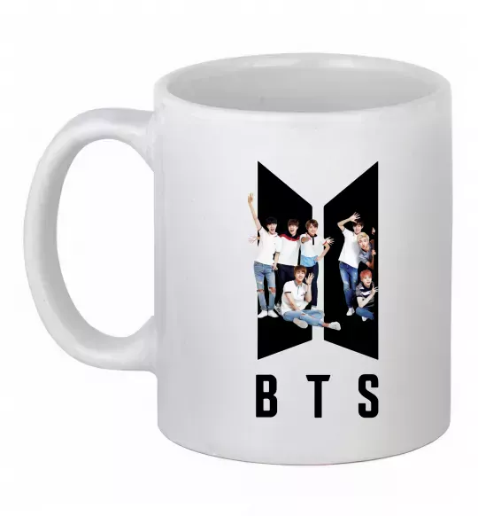 Чашка керамическая Фото BTS Белый фото