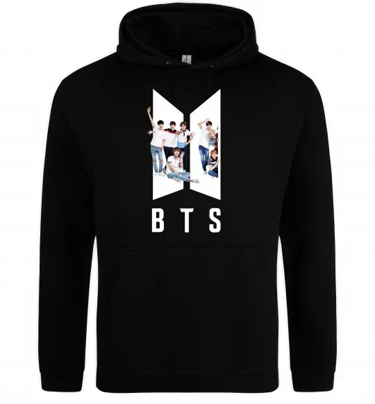Чоловіча толстовка (худі) Фото BTS Чорний фото