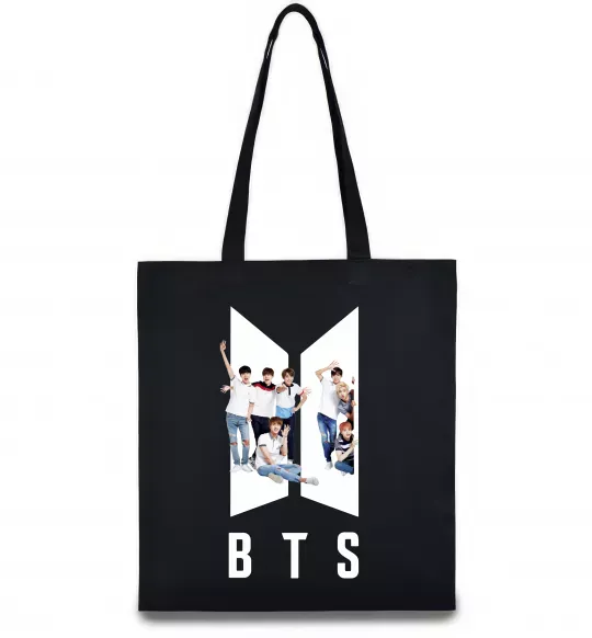 Эко-сумка Фото BTS Черный фото