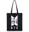 Эко-сумка Фото BTS Черный фото