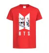 Дитяча футболка Фото BTS Червоний фото