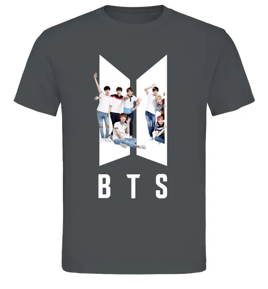 Мужская футболка Фото BTS Графит фото