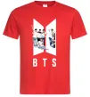 Мужская футболка Фото BTS Красный фото