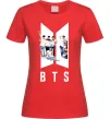 Жіноча футболка Фото BTS Червоний фото