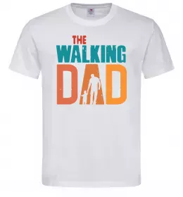 Чоловіча футболка The walking dad, колір - білий, розмір - М Білий фото