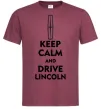 Чоловіча футболка Drive Lincoln, колір - бордовий, розмір - XL Бордовий фото