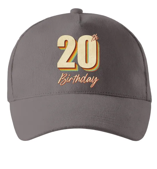 Кепка 20th Birthday Серый фото