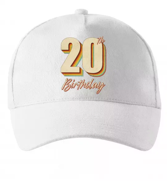 Кепка 20th Birthday Белый фото