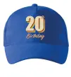 Кепка 20th Birthday Ярко-синий фото