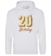 Мужская толстовка (худи) 20th Birthday Серый меланж фото