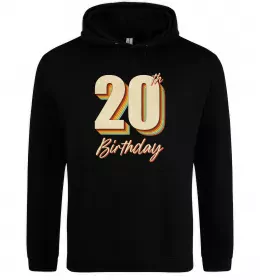 Женская толстовка (худи) 20th Birthday Черный фото