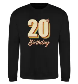 Свитшот 20th Birthday Черный фото