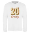 Світшот 20th Birthday Білий фото