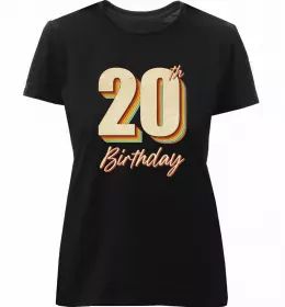 Женская премиум футболка №20 original since Черный фото