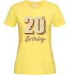 Жіноча футболка 20th Birthday Лимонний фото