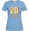 Жіноча футболка 20th Birthday Блакитний фото