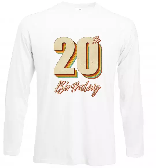 Лонгслів 20th Birthday Білий фото