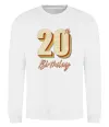 Світшот 20th Birthday Білий фото