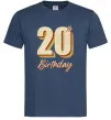 Мужская футболка 20th Birthday Темно-синий фото