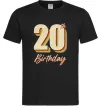 Мужская футболка 20th Birthday Черный фото