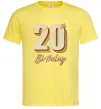 Мужская футболка 20th Birthday Лимонный фото