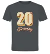 Мужская футболка 20th Birthday Графит фото