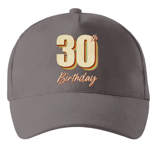 Кепка 30th Birthday Серый фото