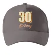 Кепка 30th Birthday Серый фото